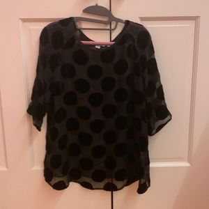 BODEN POLKA DOT BLOUSE